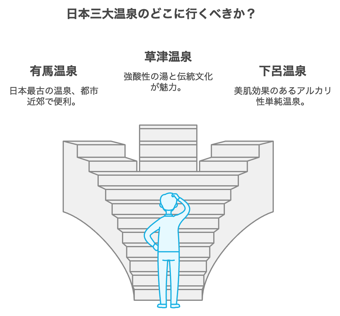 日本三大温泉・・どこに行くべきか？